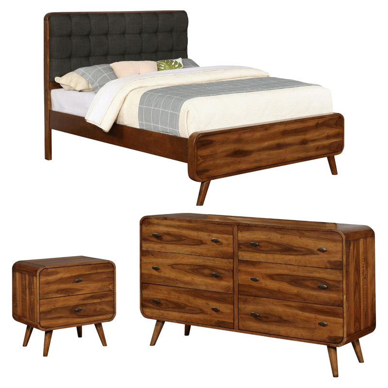 Perlman Solid Wood Piece Bedroom Set