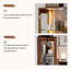 Vitrines en bois massif brun noisette