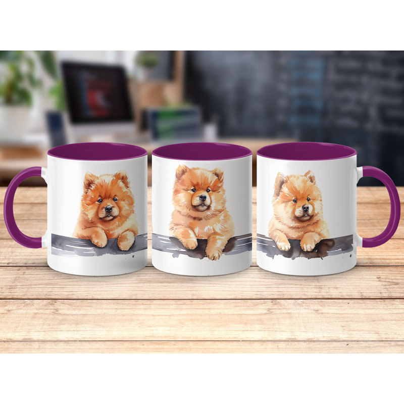 Mug, Purple, 3