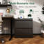Armoire de rangement pour bureau, classeur horizontal avec serrure, classeur latéral en métal avec 2 tiroirs pour le bureau personnel, classeur latéral pour le rangement-1352117792