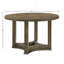 Table de salle à manger ronde exquise avec construction robuste et design classique