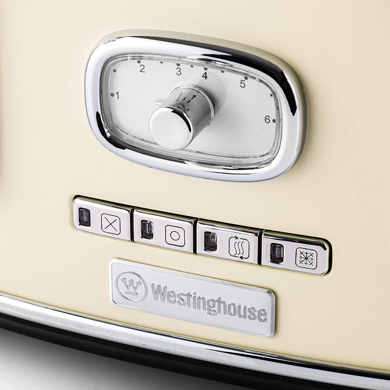 Retro 4 Slice Toaster, White
