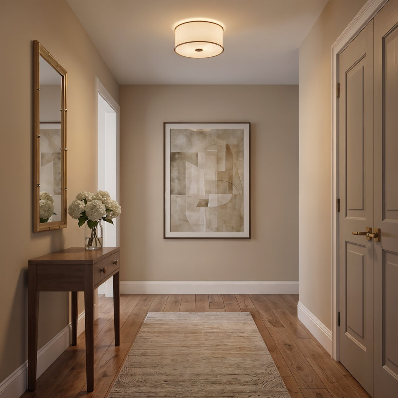 Aldric Medium Flush Mount, Gild