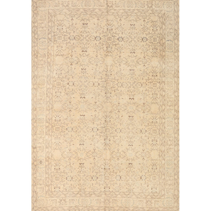 Tapis traditionnel gris / fumée Wainberg, Rectangle 5 pi x 7 pi