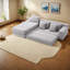 Canapé modulaire multifonctionnel moderne en tissu, canapé en nuage gris clair en forme de L pour le salon