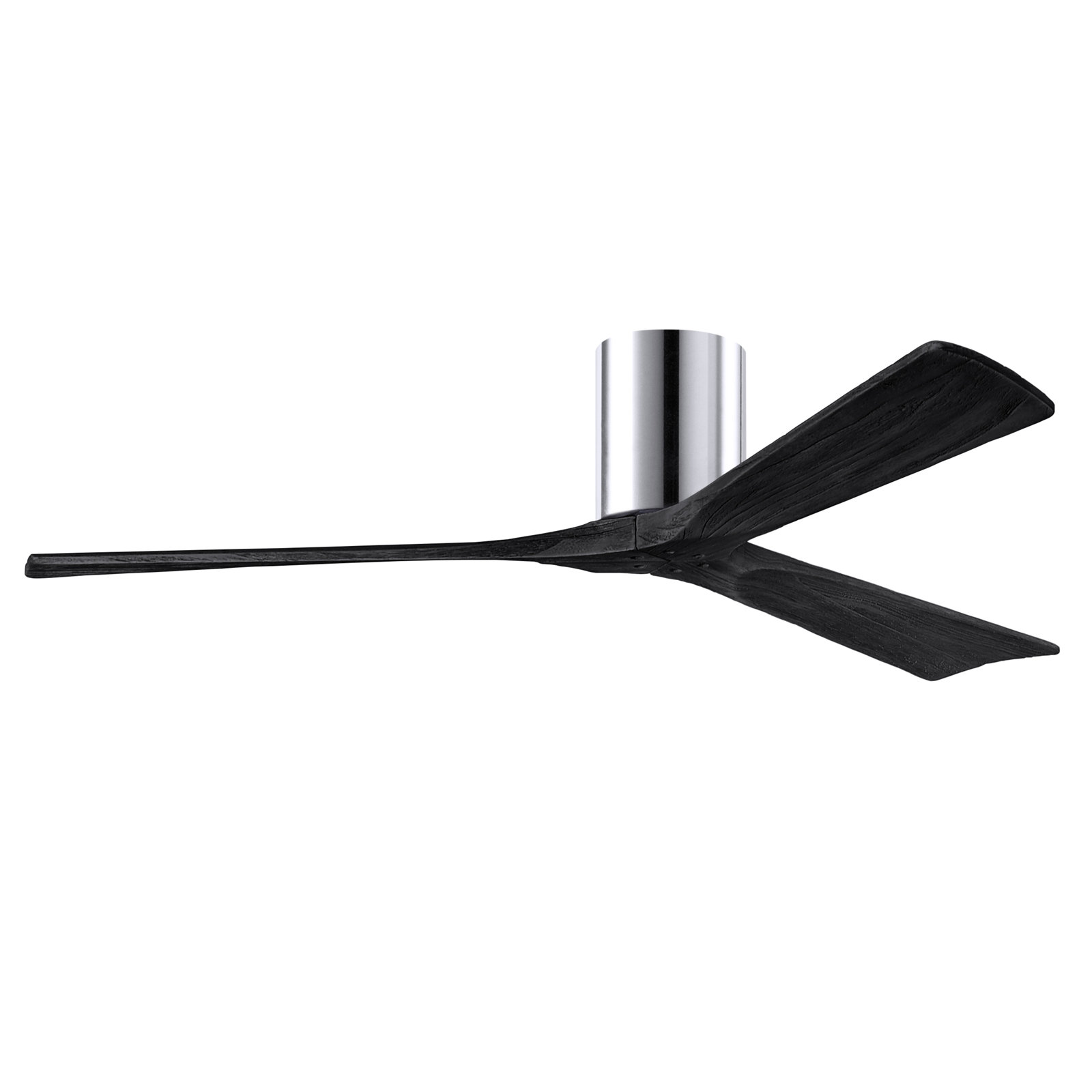 Olivier 3 Blade Ceiling Fan, Polished Chrome, Matte Black, 60"