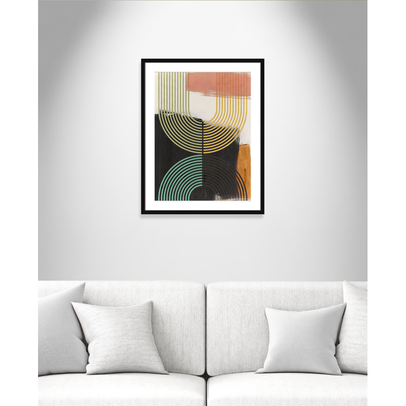«Bolded II» par Isabelle Z, L 23,5 po x H 29,5 po, Matted Print, Noir satiné