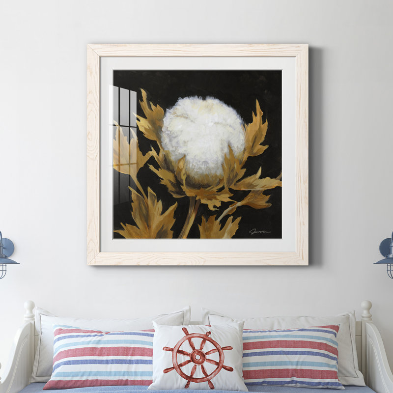 " Cotton Balls I " Painting Print, White Framed Paper, 31.5" H x 31.5" W x 1" D
