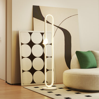145cm Painted LED Arched Floor Lamp
