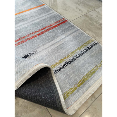 Tapis en coton Landree avec envers antidérapant
