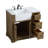 Pardue 36'' Single Bathroom Vanity with Carrara Marble Top-426362571