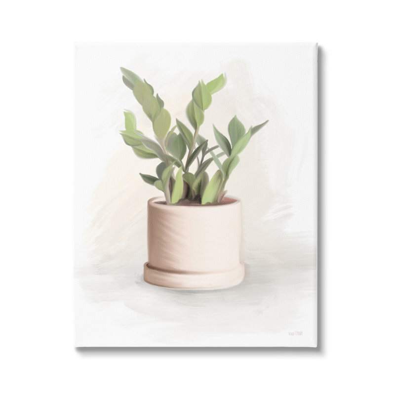 «Pots Herb Plant Minimal Gardening» par House Fenway - peinture sur toile tendue, H 20 po x l 16 po x P 1,5 po