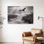 Tableau multicolore sur toile représentant un aigle dans un paysage de falaise montagneuse, œuvre d'art murale picturale pour le salon, la salle à manger et la chambre.-821260332