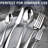Heavy Duty Silverware Set For 8