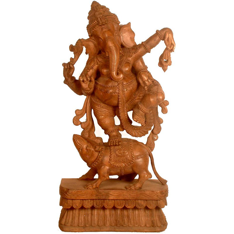 Ganesha dansant sur son rat