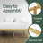 14" King Size  Heavy Duty Metal Bed Frame with Wood Pattern, Noise Free Platform Bed with Steel Slats & Underbed Storage, No Box Spring Needed-68817914