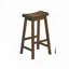 Ensemble de tabourets de bar sans dossier, pieds en bois-524060511-299211213