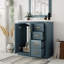 Meuble-lavabo de salle de bain avec lavabo, 3 tiroirs et portes à fermeture douce-309786073
