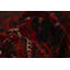 Tapis de couloir en laine noué à la main des années 1980 de conception unique 3 pi 11 po x 9 pi 5 po Tapis décoratif rouge