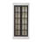 Freestanding Pantry Cabinet With Glass Door, Farmhouse Display Cabinets With Storage, Curio Cabinet With Lattice Window-595396813