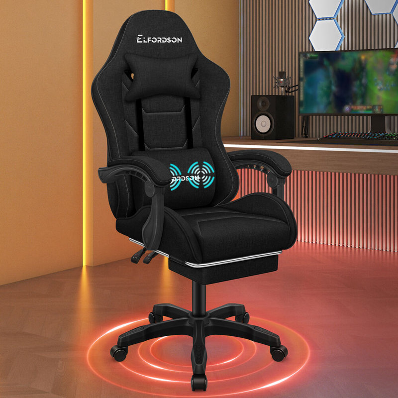 PC & Racing Game Chair, Black