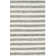 Waukena Hand Woven Flat Weave Wool/Cotton Striped Rug in Ivory/Gray