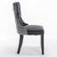 Chaise rembourrée en polyuréthane et velours-1309429678