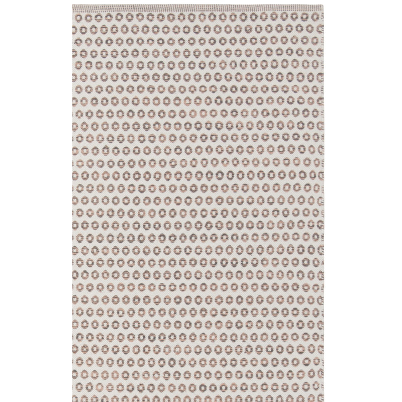 Church Street Hand Woven Cotton Geometric Rug, Runner 2'3" x 7'