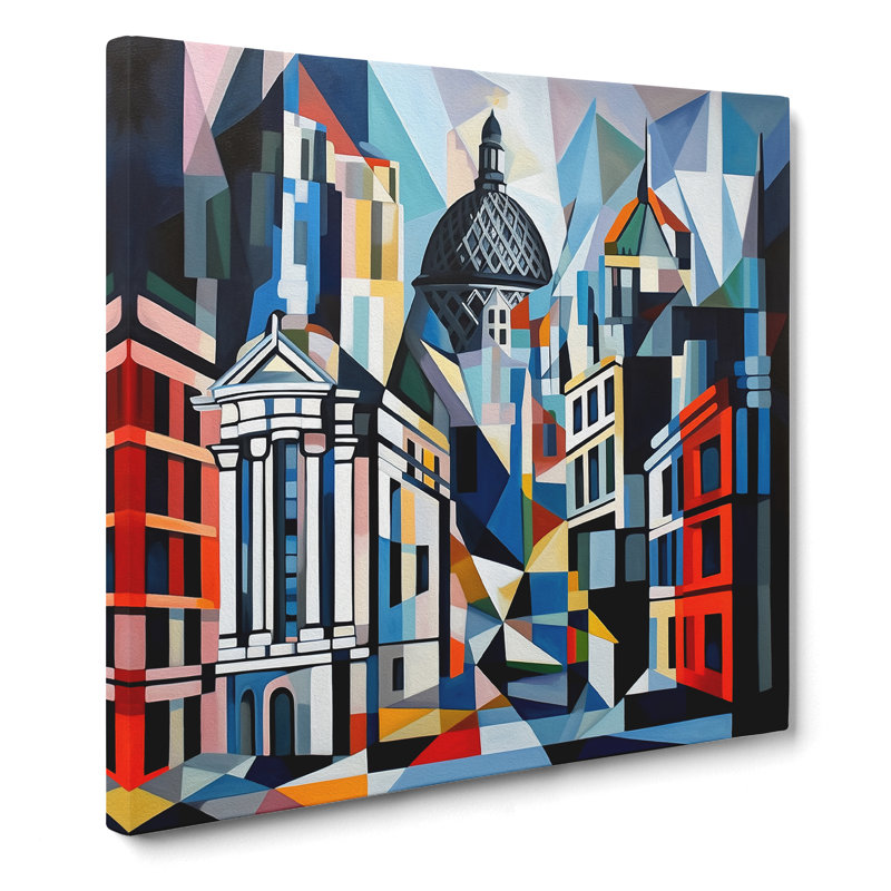 Modern Wall Art - Wrapped Canvas - Framed Print, 35cm H x 35cm W