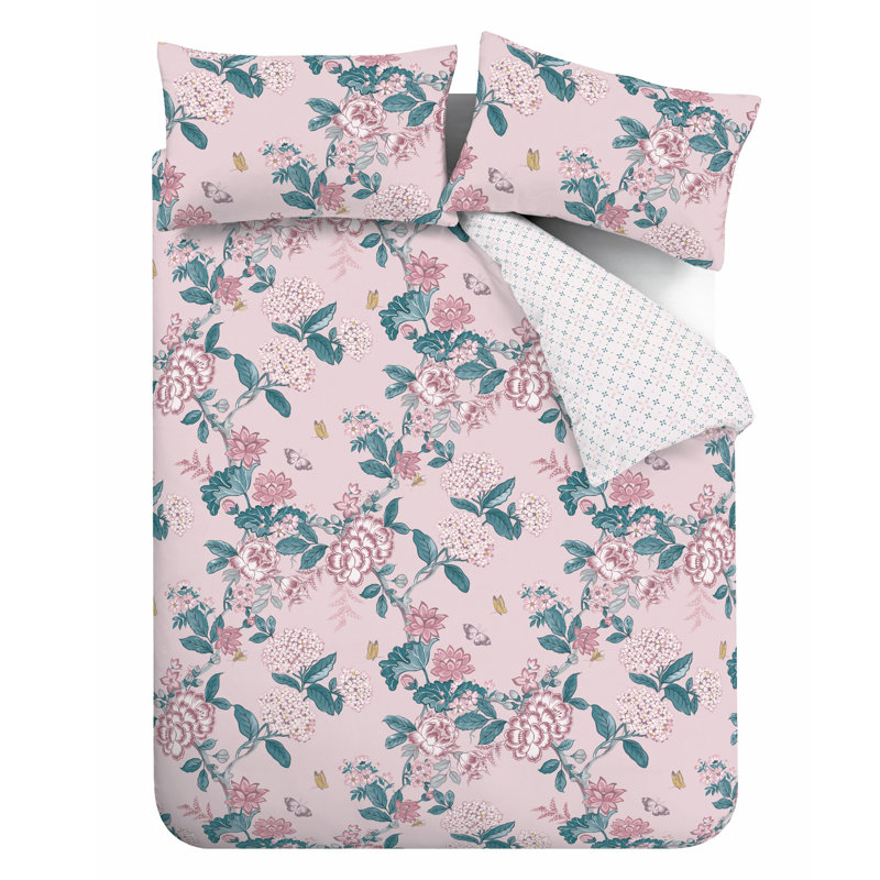 Peony Gardens Duvet Cover Set, 220 x 230cm Duvet Cover + 2 Standard Pillowcases