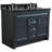 Rosser 49'' Double Bathroom Vanity with Granite Top-460578023
