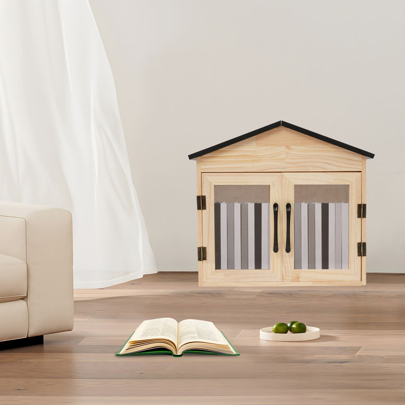 16.5X16.9X11” Wooden Book Cabinet