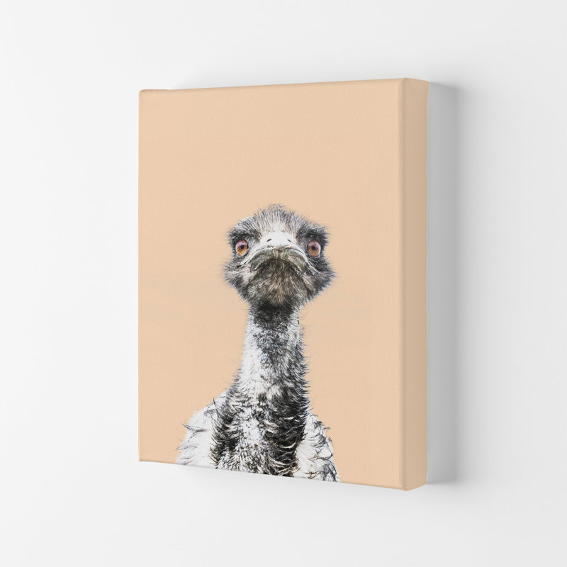 Orange Emu by Victoria Frost - Print, Wrapped Canvas, 84cm H x 59.4cm W x 4cm D