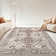 Non-Slip Machine Washable Oriental Brown/Beige Area Rug