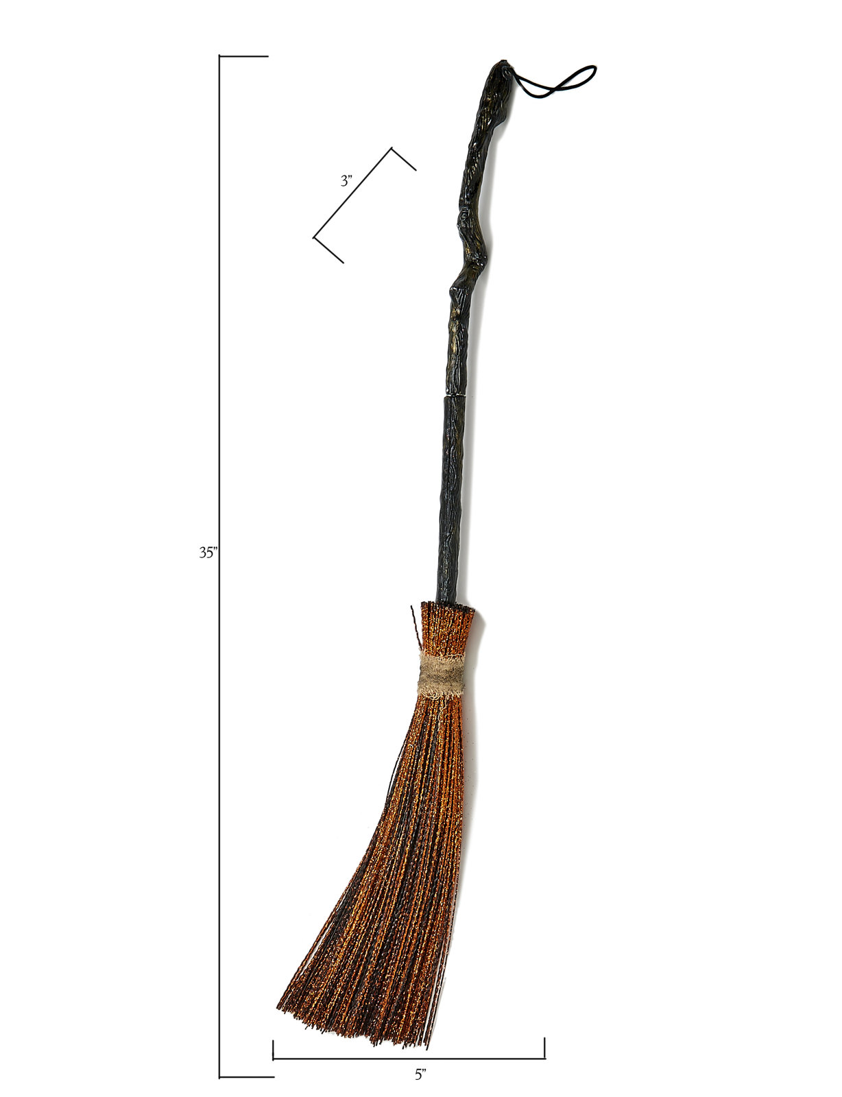 Witch Broom Halloween Holiday Accent