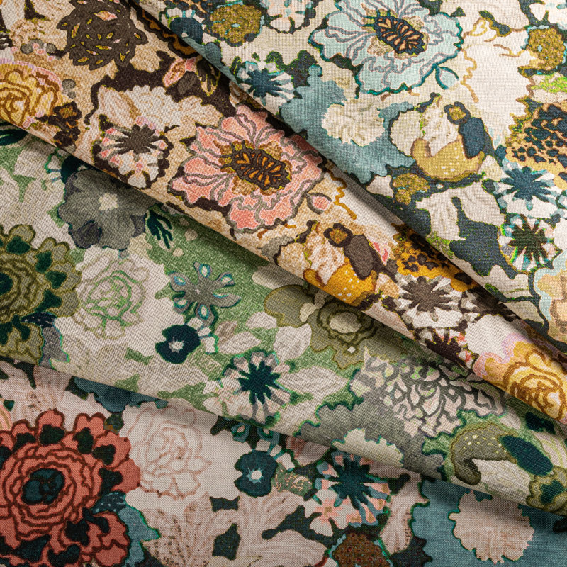 Rhapsody Arioso Print Fabic, Stone/Jade