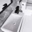 Ensemble de meuble-lavabo autoportant 18,6 po avec plateau en céramique 18,6 po-985674381