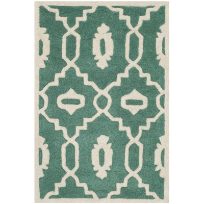 Carolene Hand Tufted Wool Geometric Rug