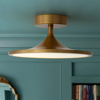 Plafonnier semi-encastré rond 11,8 po à DEL à intensité variable