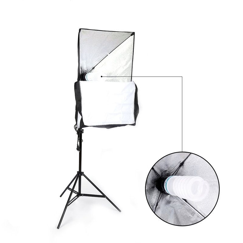 135W Bulb Single Head Soft Light Box One Lighting Kit
