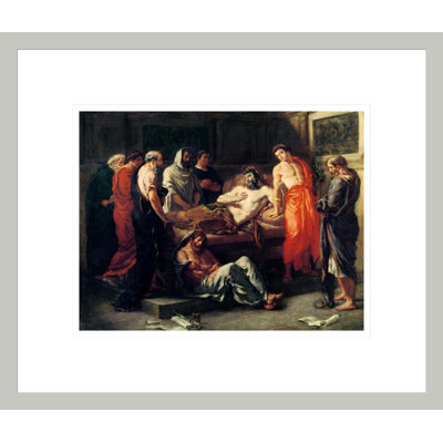 Study for The Death of Marcus Aurelius (121-180) by Eugène Delacroix -Framed Giclee Print