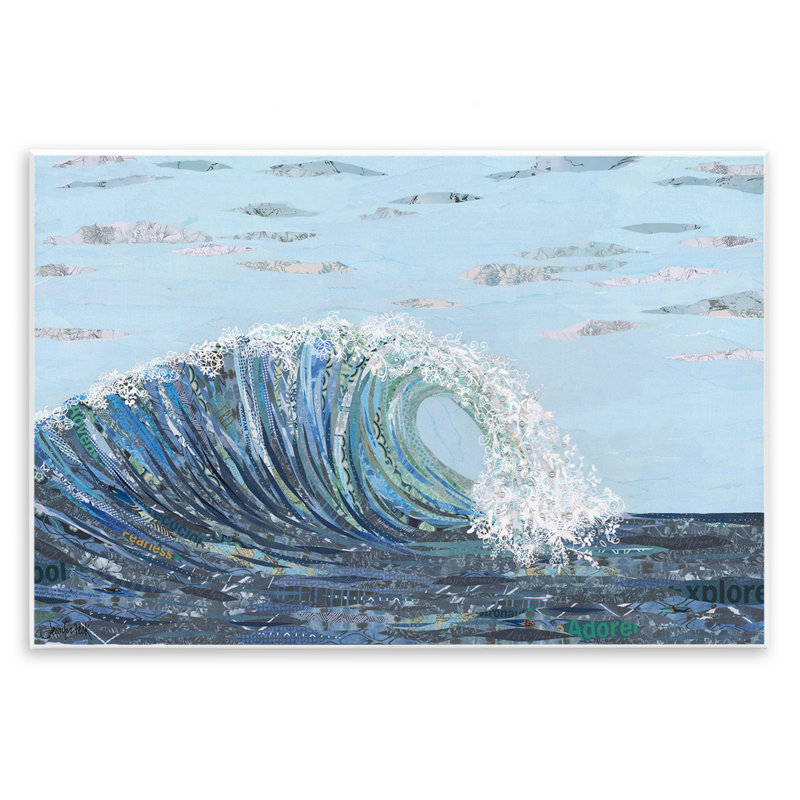 "Big Kahuna Wave", art mural par Jennifer Peck, H 10 po x l 15 po