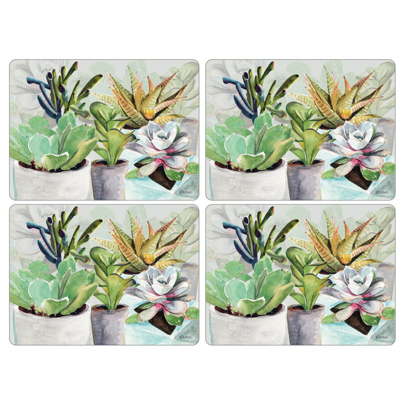 Pimpernel Succulents Placemats 15.7 X 11.7"