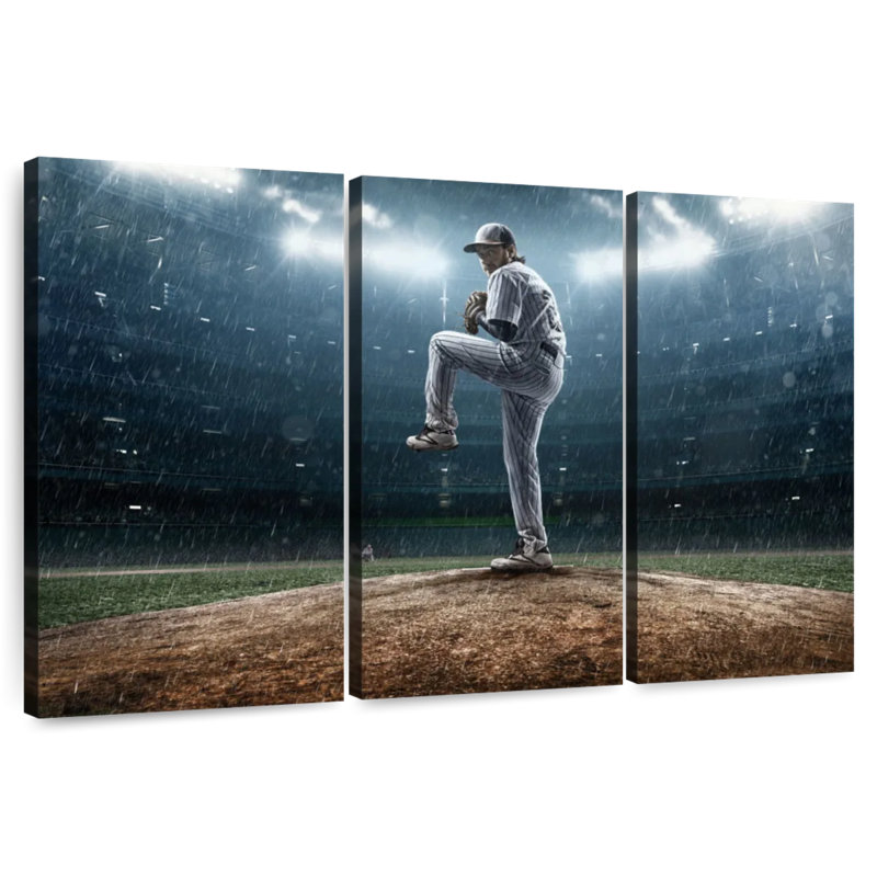 Sireci Baseball Pitching, 28" H x 45" W