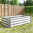 421Ft Rectangle Silver Raised Planter For Planting Herbs, Flowers, And Vegetables - Rust Construction Metal Suitable Plants, Vegetable Gardening Material-948500944