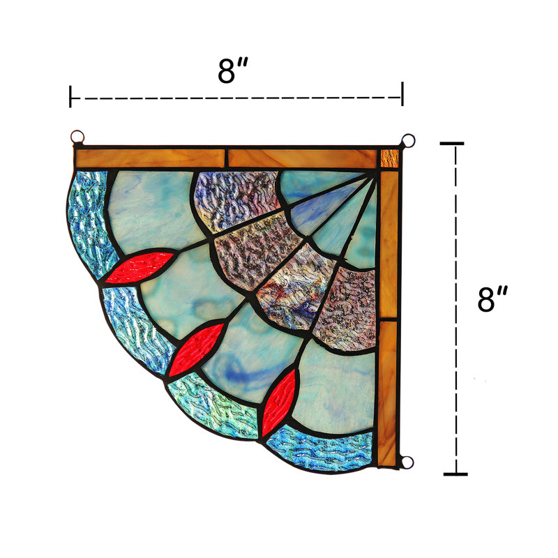Panneau de fenêtre en verre Tiffany