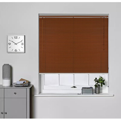 PVC Venetian Window Blind – Durable, Moisture-Resistant, Easy-Fit, Wood-Effect Finish (Teak/Natural/Walnut)