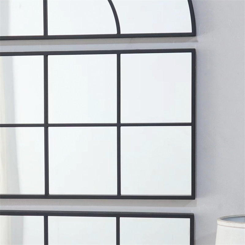 Grand miroir mural 30 "x 45" à trois sections séparées