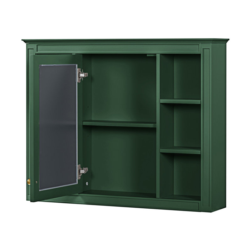 Armoire à pharmacie murale avec miroir, Vert
