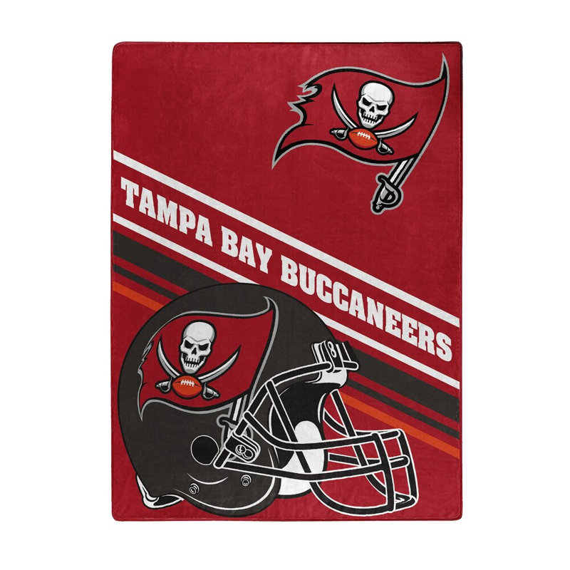 Couvertures moelleuses NFL, 60 po x 80 po, super douces et chaudes - toutes les équipes, Buccaneers de Tampa Bay